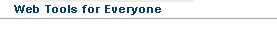 web tools for everyone